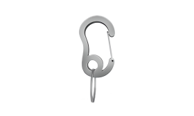 Kaulapannan Sulkurengas Hopeinen karabiinihaka ja pieni jaettu rengas, kestävä, 13x22mm, nimilaatan tai tarvikkeiden kiinnitykseen kaulukseen.