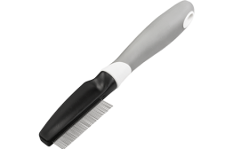 Koiran ja Kissan Kirppukampa Koiran ja kissan kirppukampa hienoilla metallihampailla ja ergonomisella kahvalla, poistaa kirput ja roskat turkista.