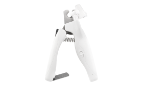 Koiran ja kissan kynsileikkurit LED-valolla Valkoinen LED-koiran kynsileikkuri sisäänrakennetulla valolla, turvakaari, piilotettu kynsiviila ja ergonominen kahva.