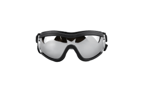 UV-Suojatut Koiran Aurinkolasit Säädettävillä Hihnoilla - Tuulen- ja Vedenpitävät UV-suojatut koiran aurinkolasit säädettävillä hihnoilla, vedenpitävät, pää 36-56 cm, leuka 20-25 cm, ulkokäyttöön.