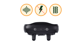 Ei-shokki anti-ulkona-koira kaulapanta, jossa tassukuviot, ladattava USB:llä, vedenkestävä, jopa 14 päivää.