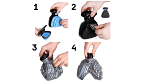 Kannettava ja Helposti Puhdistettava Koirankakkalapio Klipsillä - sisältää ympäristöystävälliset pussit Kannettava ja Helposti Puhdistettava Koirankakkalapio Klipsillä - sisältää ympäristöystävälliset pussit