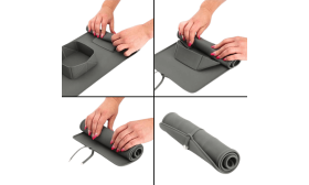 Kokoontaittuva Koiran Matkakulho - 1 200 ml taittuva kaksiosainen ruokamatto Kokoontaittuva Koiran Matkakulho - 1 200 ml taittuva kaksiosainen ruokamatto