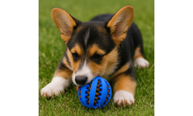 Interaktiivinen Koiran Namipallo – Kuminen Aktivointilelu ja Purulelu