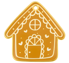 Piparkakkutalo Nimilaatta