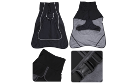 Heijastava vedenpitävä koiran takki, jossa lämmin fleecevuori