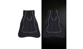 Heijastava vedenpitävä koiran takki, jossa lämmin fleecevuori